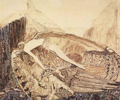 Vasily Surikov The Fallen Demon,on the death of Mikhail Vrubel (mk19) Norge oil painting art